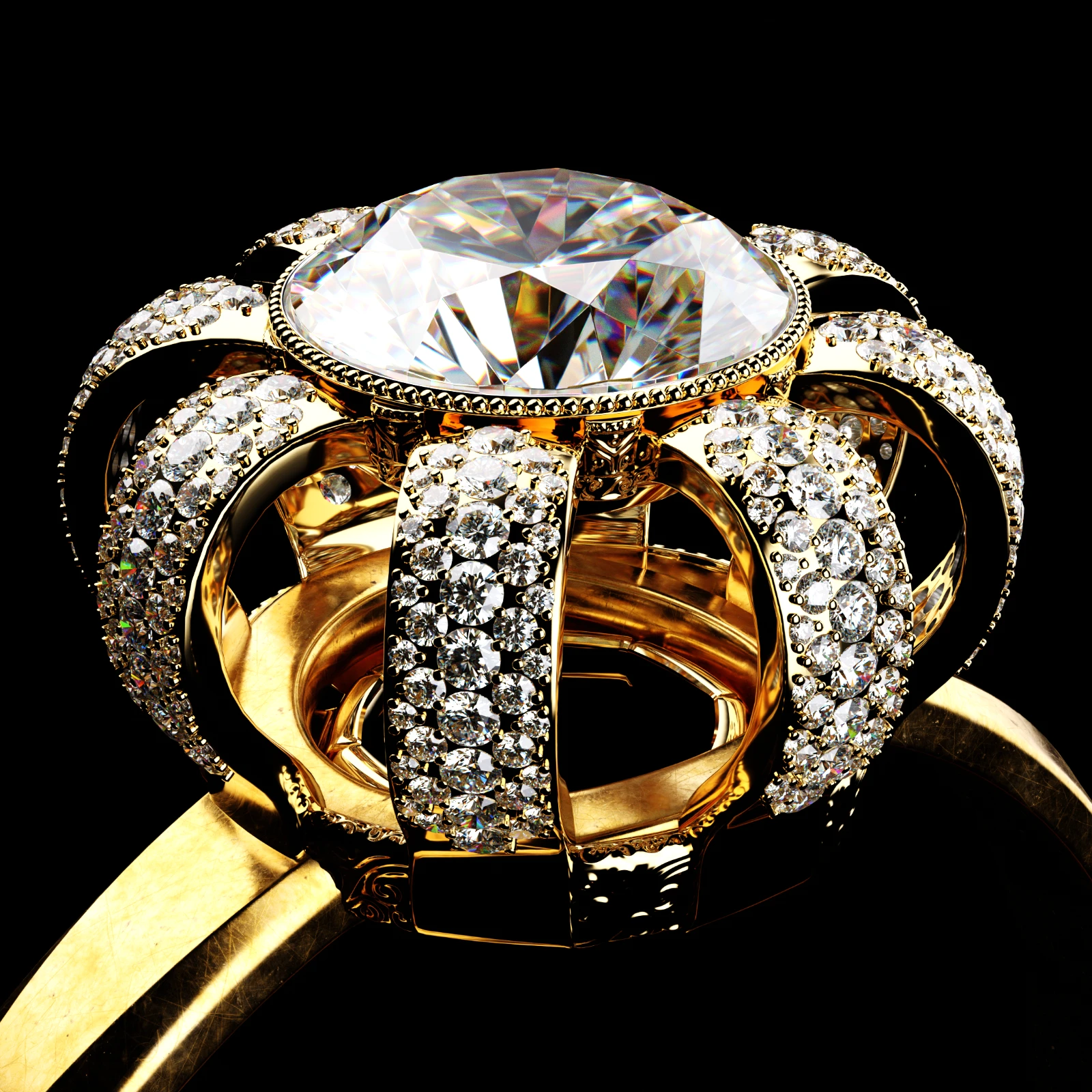 Regal Crown Ring